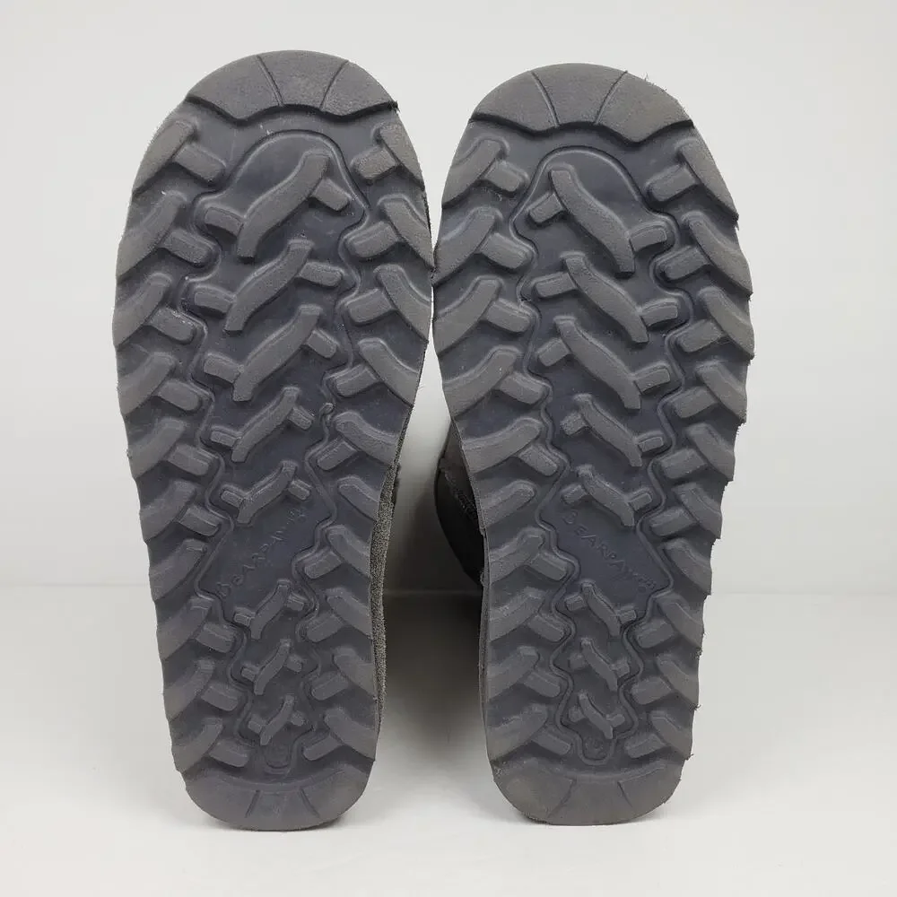 BearPaw Elle Short Womens Size 10 Gray Suede Sheepskin Warm Winter Boots 1962W